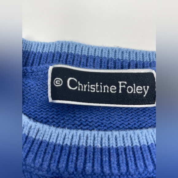 CHRISTINE FOLEY: Penguin Sweater, Size 5/6 Hand knit, Crewneck - Picture 3 of 12